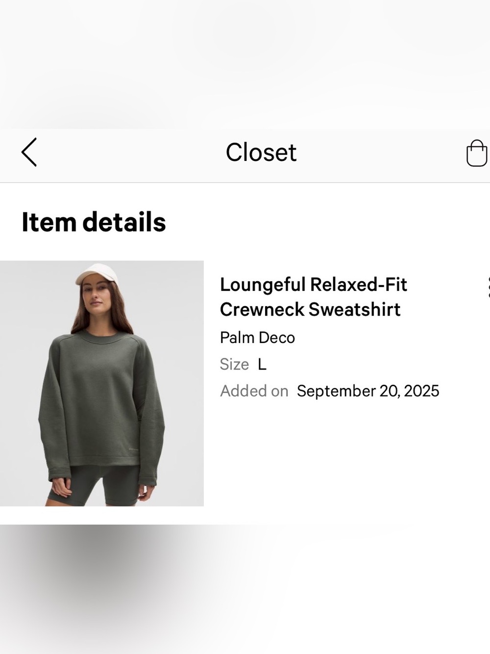 lululemon athletica Relaxed-Fit Crewneck Sweatshirt - Palm Deco Green